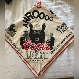 Coors Light Bandana with Beer Wolf Design
